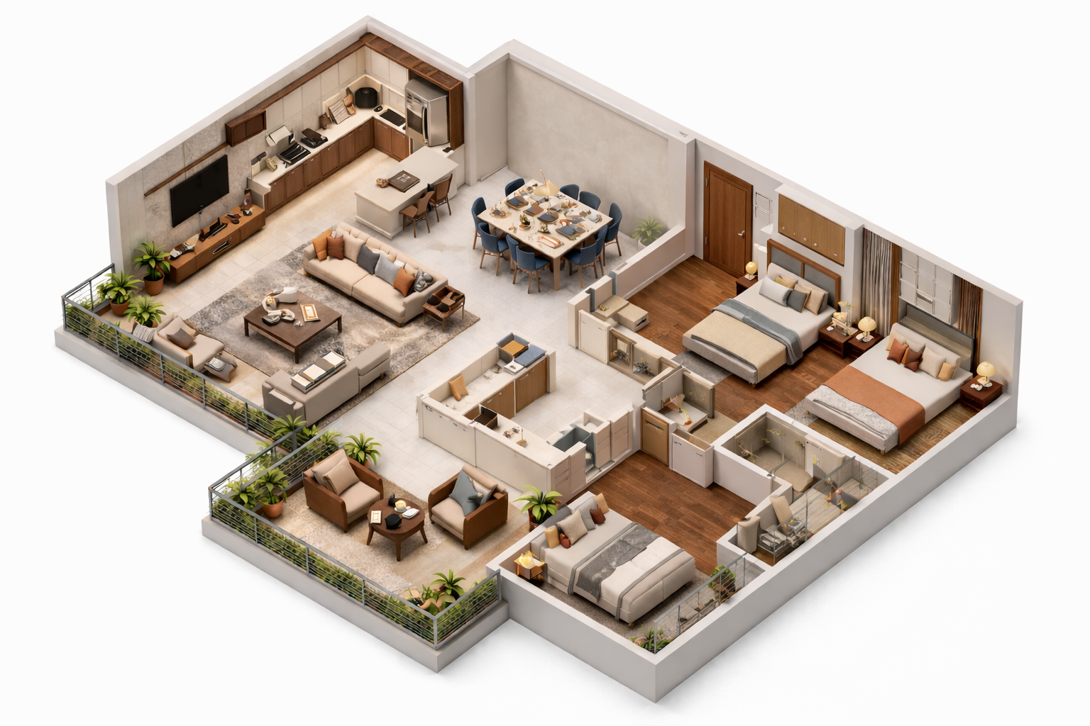3 BHK Premium Plan
